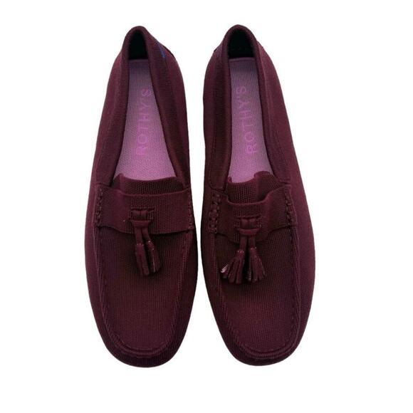 Rothy’s Merino Wool‎ Tassel Driving Loafer in Merlot Men’s Size 9.5 - Picture 2 of 9